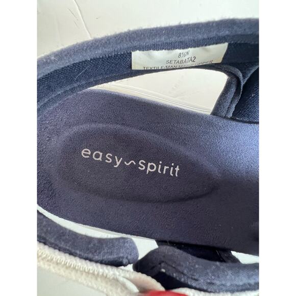 Easy Spirit Tabata 2 Red White Blue Active Slip On Adjustable sandals Sz 8.5N - Picture 10 of 11